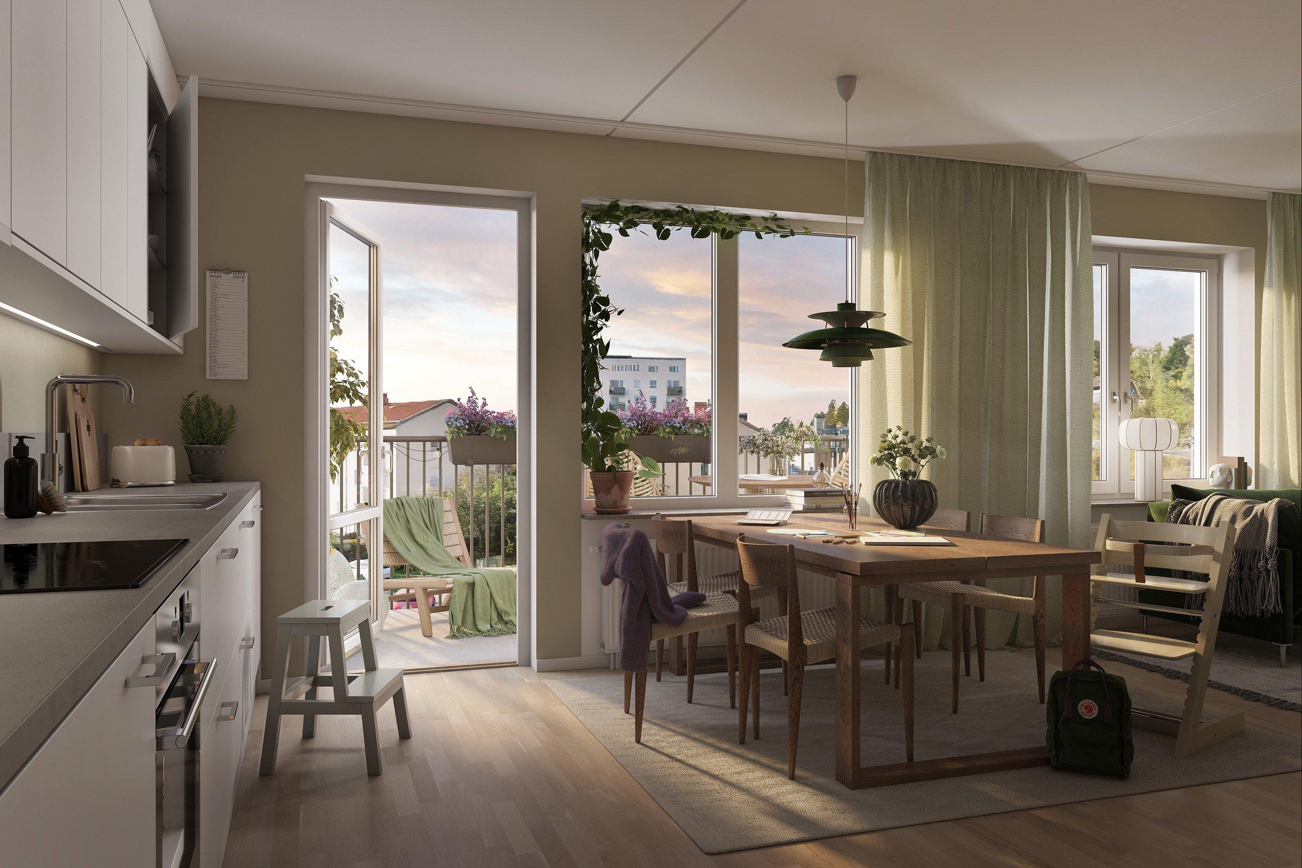 Öppna ytor som skapar rymd och plats för samvaro (visionsbild)