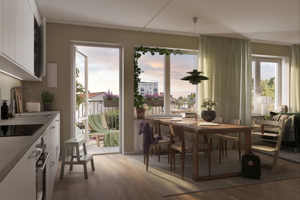 Öppna ytor som skapar rymd och plats för samvaro (visionsbild)